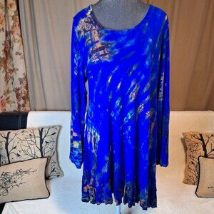 Tie Dye Music Festival Mini Dress